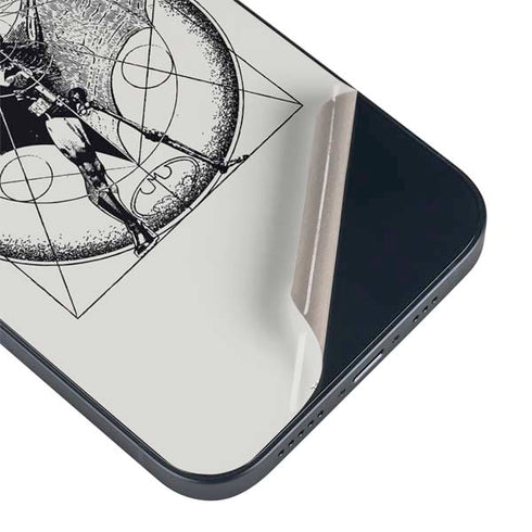 DC Comics Batman Skeleton diagram Art iPhone 14 Plus Skin